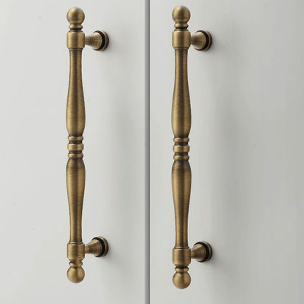 4 Sizes Copper Handles Simple Retro Cabinet Drawer Pulls for Wardrobe Door