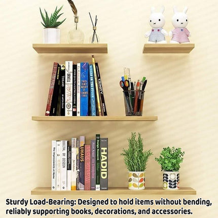 4PCS Wall-Mounted Shelves Waterproof Stable for Home Bathroom Kitchen Display