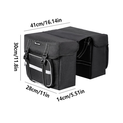 Waterproof Bike Bicycle Rear Rack Pannier Bag Seat Saddle Carry Bags Carrier
