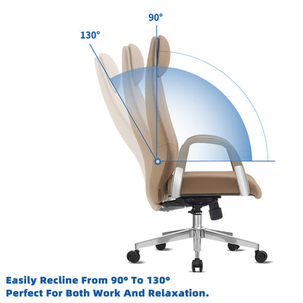 Ergonomic Office Chair Adjustable Height Swivel Rolling Desk Chair Comfortable