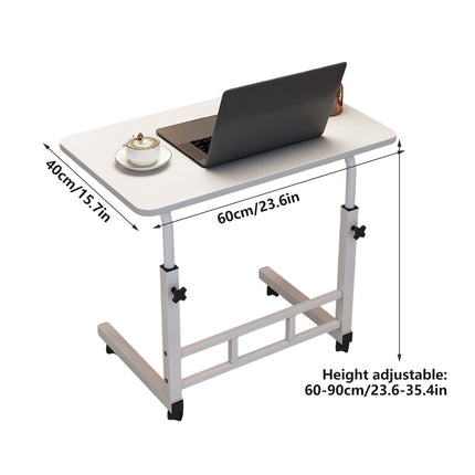 Laptop Desk Adjustable Height Mobile Side Table Ergonomic Design Stable Durable
