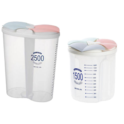 Kitchen Storage Box Transparent with Lid Food Container Tank Pantry Organizer