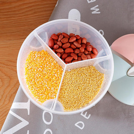 Kitchen Storage Box Transparent with Lid Food Container Tank Pantry Organizer