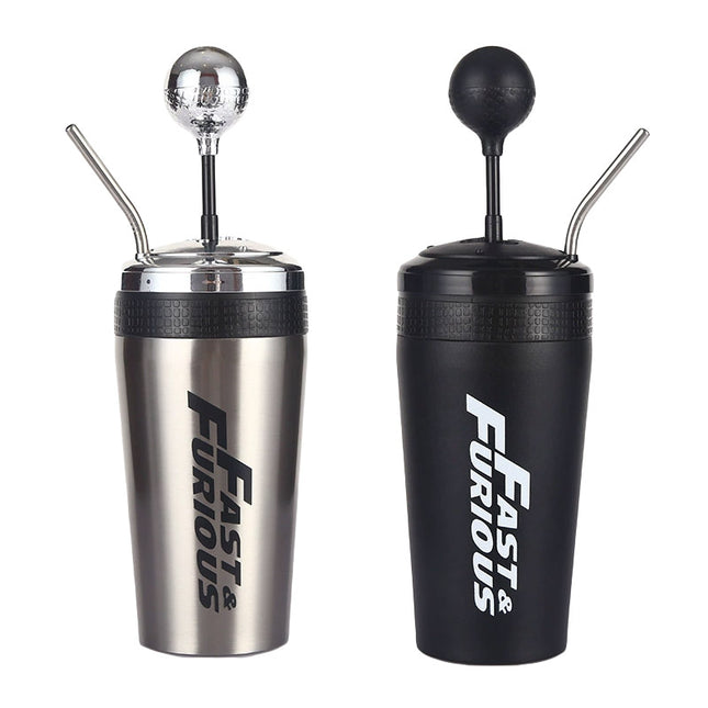 Stainless Steel Large Capacity Car Cup with Straw Drinking Cup Travel Mug