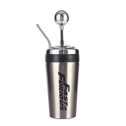 Stainless Steel Large Capacity Car Cup with Straw Drinking Cup Travel Mug