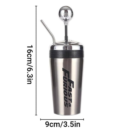 Stainless Steel Large Capacity Car Cup with Straw Drinking Cup Travel Mug
