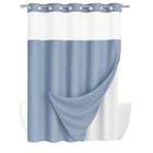 Double Waffle Shower Curtain Waterproof Mildew Resistant for Bathroom Use