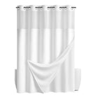 Double Waffle Shower Curtain Waterproof Mildew Resistant for Bathroom Use