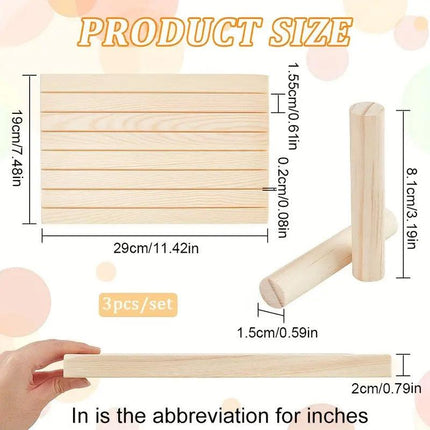 Wooden Earrings and Studs Display Rack Jewellery Organizer Stand 7 Slots Storage