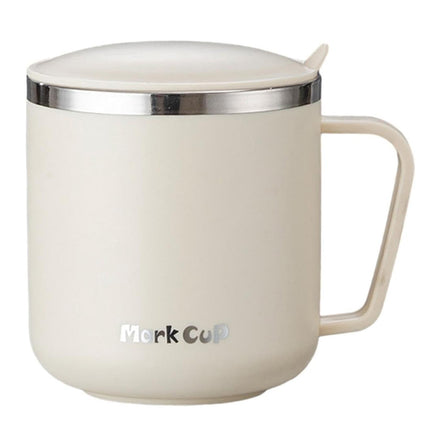Stainless Steel Coffee Mug with Lid 400ml Food-Grade for Hot Cold Drinks Use