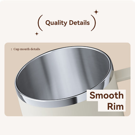 Stainless Steel Coffee Mug with Lid 400ml Food-Grade for Hot Cold Drinks Use