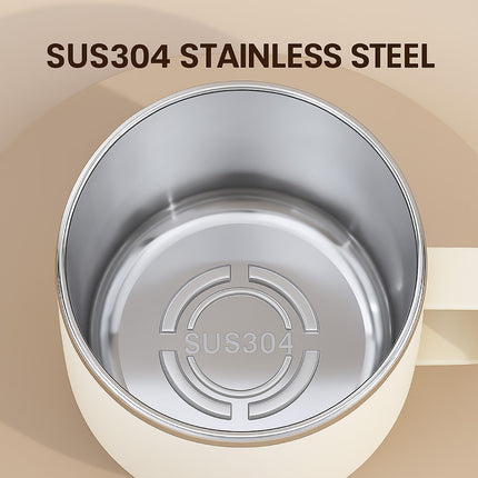 Stainless Steel Coffee Mug with Lid 400ml Food-Grade for Hot Cold Drinks Use