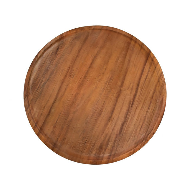 Acacia Wood Round Serving Trays 30cm 3 Pack