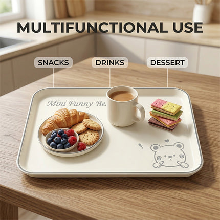 Mini Funny Bear Rectangular Tray Set 3 Sizes Beige