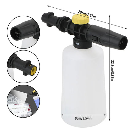 High Pressure Snow Foam Cannon Adjustable Spray Bottle for Car Wash Cleaning