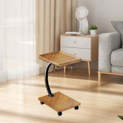 Creative Movable Coffee Side Table Laptop Desk Bedside Sofa Tea End Table