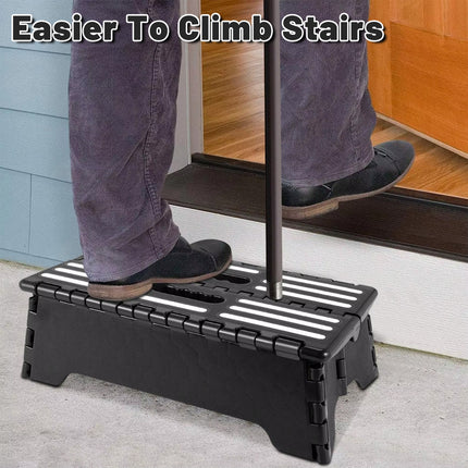Portable Anti Slip Folding Step Stool Half Step Ladder for Elderly Seniors Use