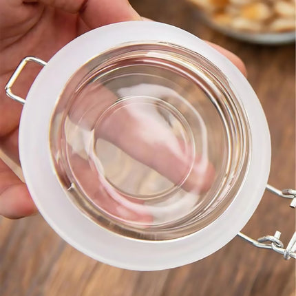 Clip On Glass Storage Jars 500ml or 1000ml 6 Pack