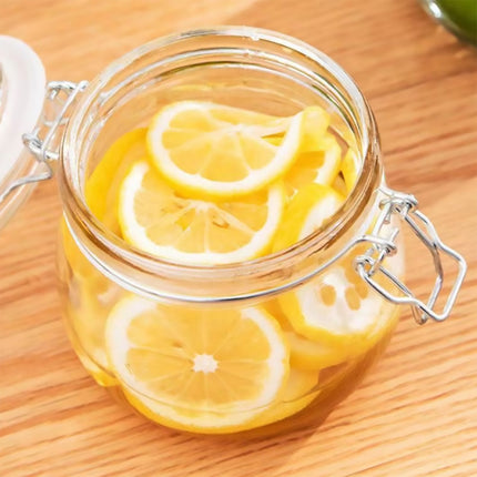Clip On Glass Storage Jars 500ml or 1000ml 6 Pack