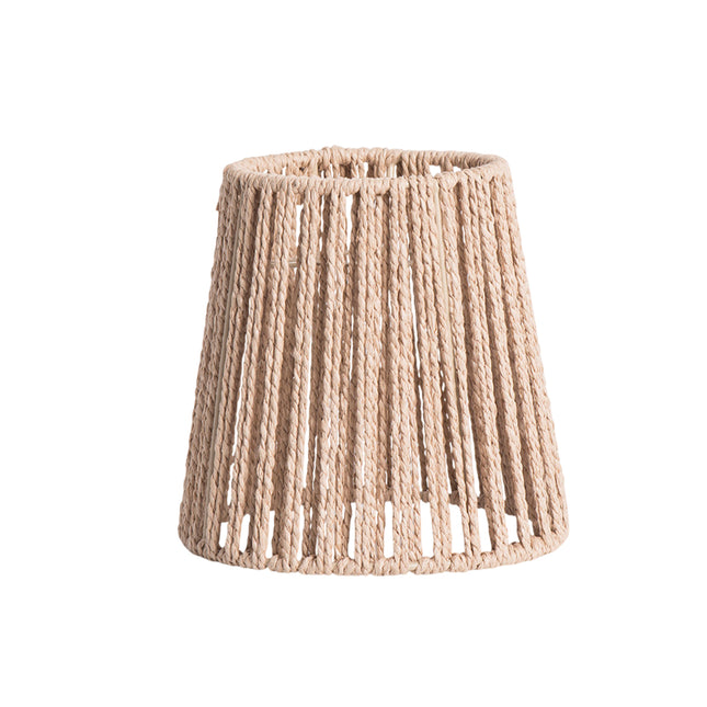 14cm Woven Paper Rope Lampshade Zen Style Khaki for Ceiling Pendant Light