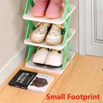 6/7 Tier Shoe Rack Space Saving Small Shoe Cabinet Storage Shelf Organizer