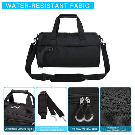 Fitness Gym Travel Duffel Bag with Wet Dry Separation Shoulder Tote Luggage Use