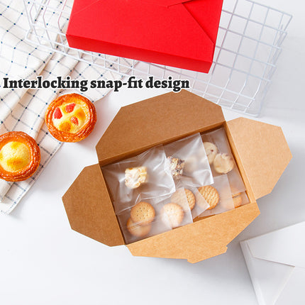 50PCS Baking Dessert Packaging Boxes Wear-Resistant for Pastry Cake Gift Use