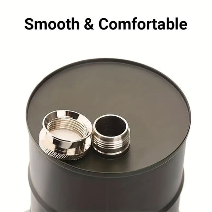 750ml Camping Wine Pot Cylindrical Stainless Steel Outdoor Wine Pot Flask