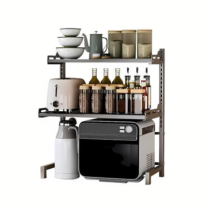 2/3Tier Microwave Oven Stand Rack Shelf Condiment Kitchen Holder Cabinet Storage