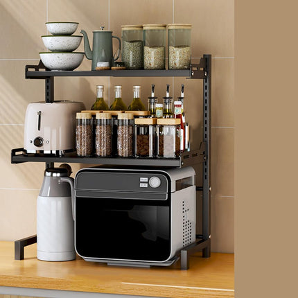 2/3Tier Microwave Oven Stand Rack Shelf Condiment Kitchen Holder Cabinet Storage