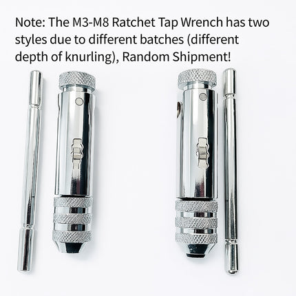 Ratchet Tap Wrench M3-M8 Adjustable T-Handle Tap Holder for Thread Repair Use