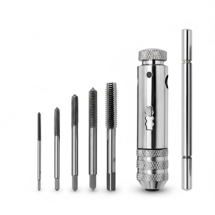 Ratchet Tap Wrench M3-M8 Adjustable T-Handle Tap Holder for Thread Repair Use