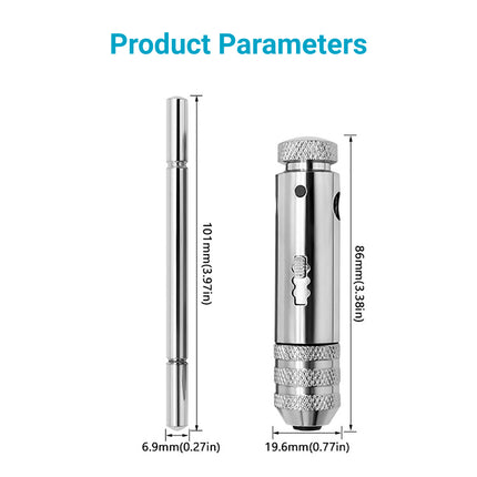 Ratchet Tap Wrench M3-M8 Adjustable T-Handle Tap Holder for Thread Repair Use