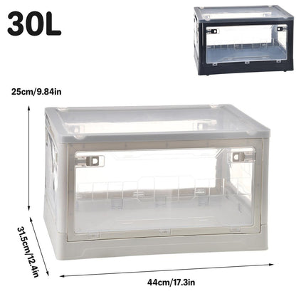 Foldable Outdoor Camping Storage Box Multi-Door Car Trunk Organizer with Lid