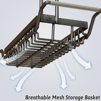 Kitchen Stainless Steel Cloth Rack Sink Retractable Storage Rack Space Saving