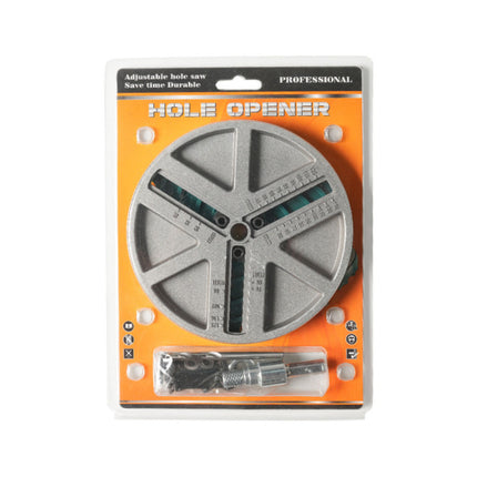 Adjustable Hole Saw Kit 45 to 130mm Drill Attachment