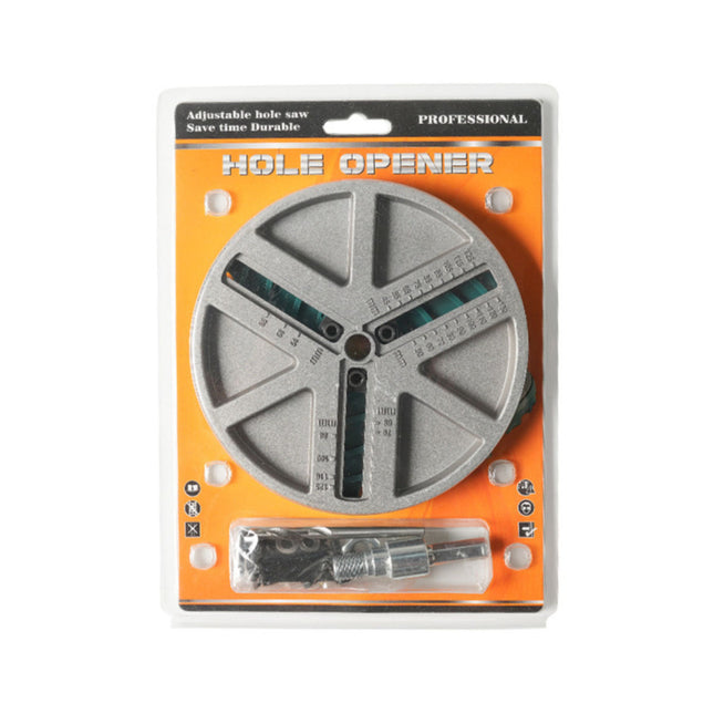 Adjustable Hole Saw Kit 45 to 130mm Drill Attachment