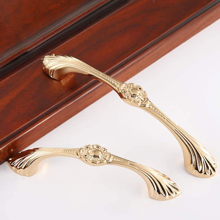 Pure Copper European Brass Drawer Handle Gold Cabinet Door Pull Wardrobe Knob