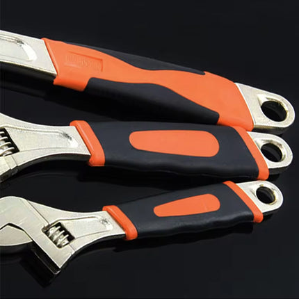 8inch 10inch 12inch Durable Chrome Vanadium Steel Rubberized Grip Adjustable Wrench