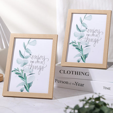 Photo Frame Display Stand Set DIY Wooden Picture Holder 8PCS Desktop Decoration