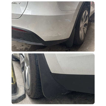 4PCS Universal Soft Rubber Fender Flares Wheel Arch Guard No Drill Car Accessories