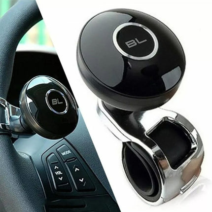 Universal Black Metal Steering Wheel Car Accessories Helper Grip Spinner Knob