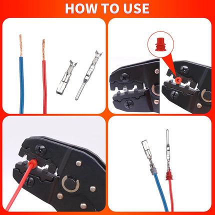660PCS Automotive Connector Pin Crimping Terminals Set for Car Truck Motorcycle