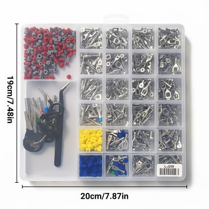 660PCS Automotive Connector Pin Crimping Terminals Set for Car Truck Motorcycle