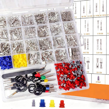 660PCS Automotive Connector Pin Crimping Terminals Set for Car Truck Motorcycle