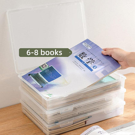 Plastic Transparent Document Organizer Multi-functional Dust-proof Storage Box