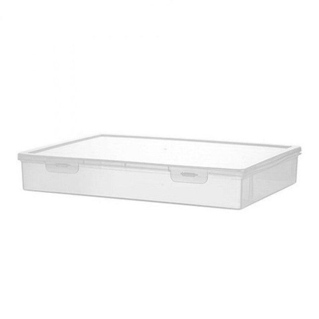 Plastic Transparent Document Organizer Multi-functional Dust-proof Storage Box