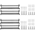 Kitchen Spice Rack Wall Mounted Inside Cupboard Adhesive Spice Organiser 2/4pcs