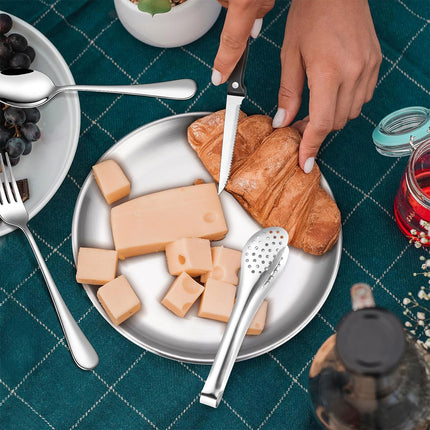 10/20PCS Camping Cutlery Set Outdoor Picnic Utensils Plates Spoons Forks Knives