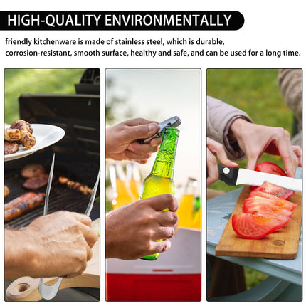 10/20PCS Camping Cutlery Set Outdoor Picnic Utensils Plates Spoons Forks Knives